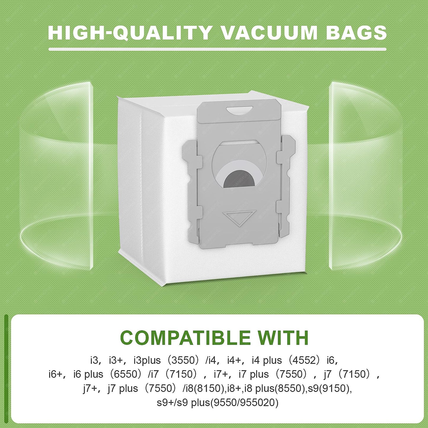 16 Pack Replacement Vacuum Bags for iRobot Roomba Clean Base, Compatible with i7, i7+, i8, i8+, i3, i3+, i4, i4+, i6, i6+, j7, j7+, s9, s9+