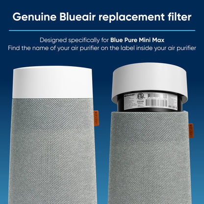Blueair Blue Pure Mini Max Genuine Replacement Filter, FMINI, Air Purifier Filter, 110871