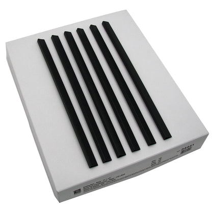 C-Line 34441 Slide-'N-Grip Binding Bars for Report Covers, 40-Sheet Capacity, Black, 100/Box