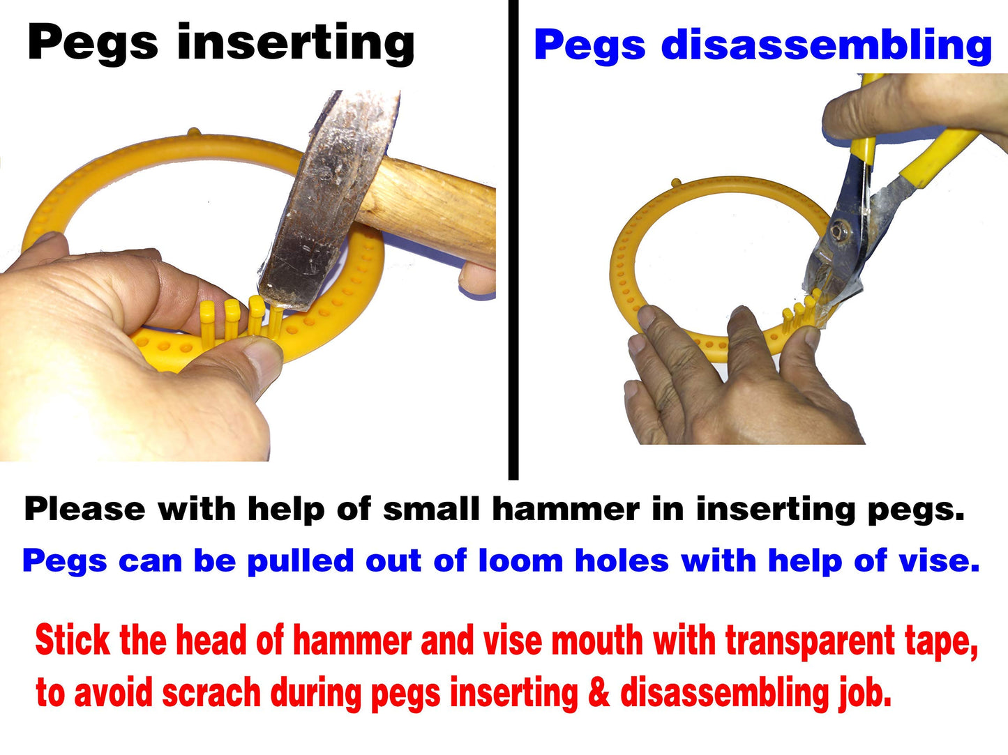 ALIMELT Round Knitting Loom Set Long Knitting Board Weave Loom Craft Yarn Kit DIY Tool Crochet Hooks Knitting Needles Hat Scarf Shawl Sweater Sock Blankets Knitter