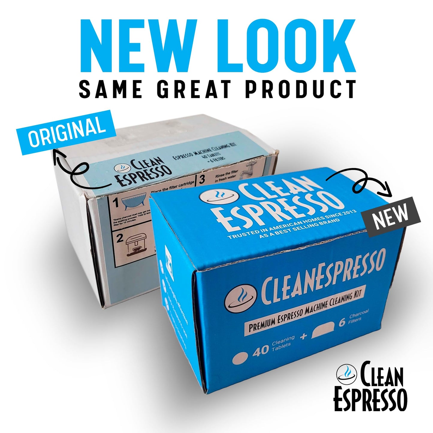 CleanEspresso - Breville Cleaning Kit - 40 Cleaning Tablets and 6 Water Filters for Breville Espresso Machines - 2g Espresso Machine Tablets