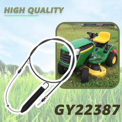 PTO Control Cable Replace GY22387 Compatible with John Deere D100 D105 D110 D120 D125 D130 E100 E110 E120 E130 L100 L105 L107 L110 L111 L118 X105 X106 X107 X125 X126 X127 X145 S100 S110 S120 S220 107S