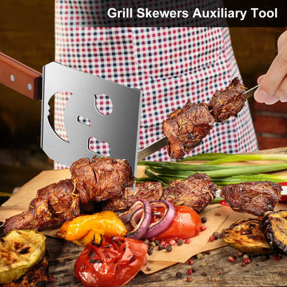 BBQ Accessories for Grill, 7 in 1 Grill Spatula with Fork,17 Inch Barbecue Tools, Dad Gifts, Gifts for Men, Dad, Husband
