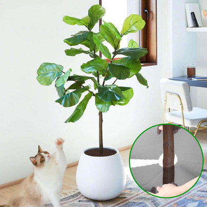 Adnee 4 Pcs 15.7 Inch Plant Pot Grids-Cuttable Plant Pot Soil Covers Protectors from Animals-Indoor Round Planter Pots Soil Guard for Outdoor Garden Plants Protection