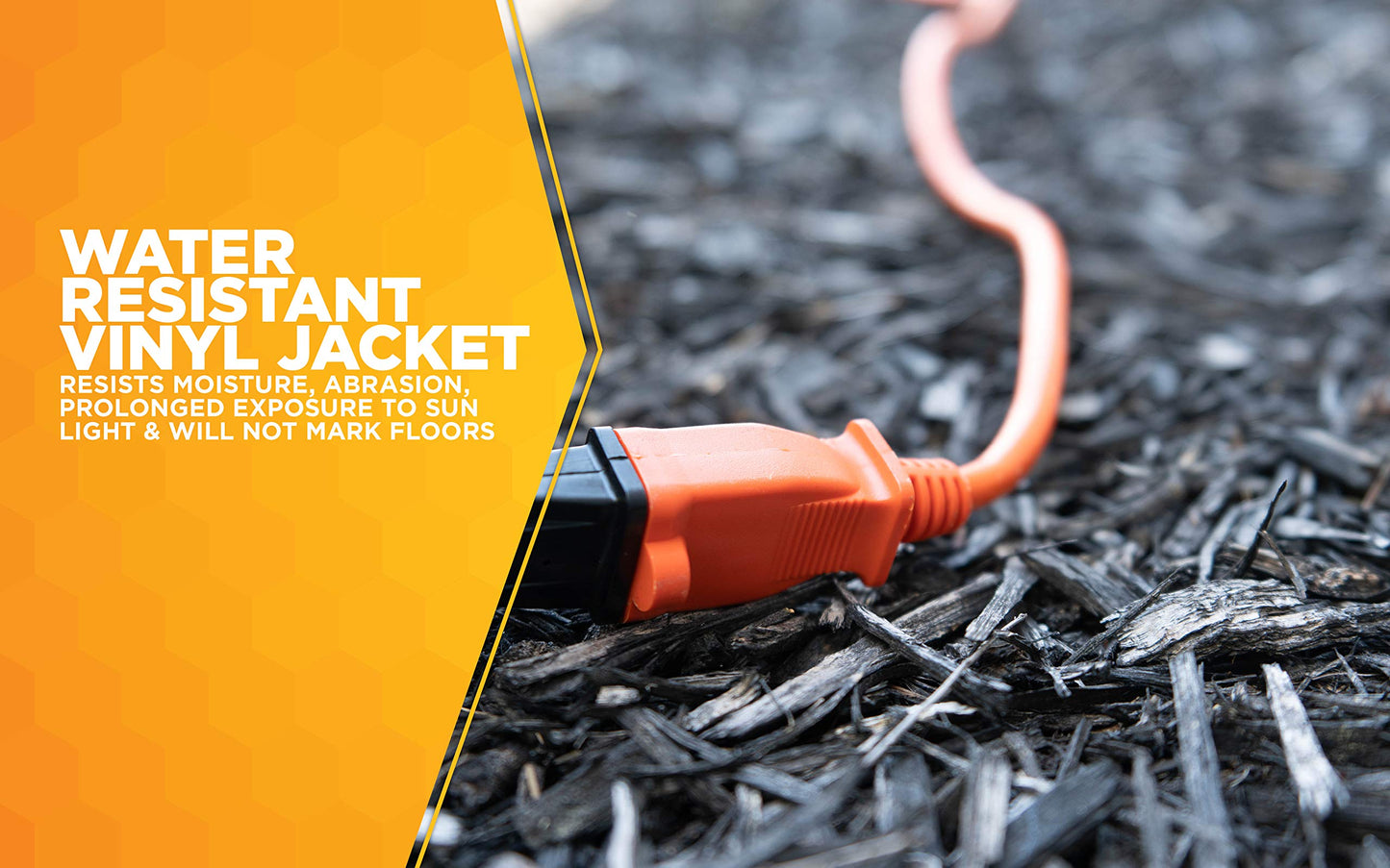 Woods 723 16/2 50-Foot Vinyl SJTW Extension Cord (Orange)