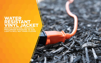 Woods 723 16/2 50-Foot Vinyl SJTW Extension Cord (Orange)