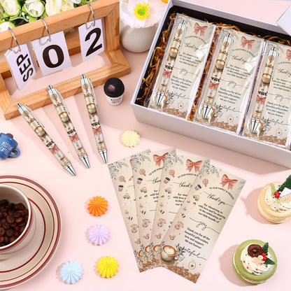 50 Set Coffee Babys Shower Favors for Guests A Baby Is Brewing Coffee Theme Ballpoint Pens Thank You Greeting Cards Baby Shower Gifts for Boy Girl Gender Reveal Party Guest Souvenirs Prizes