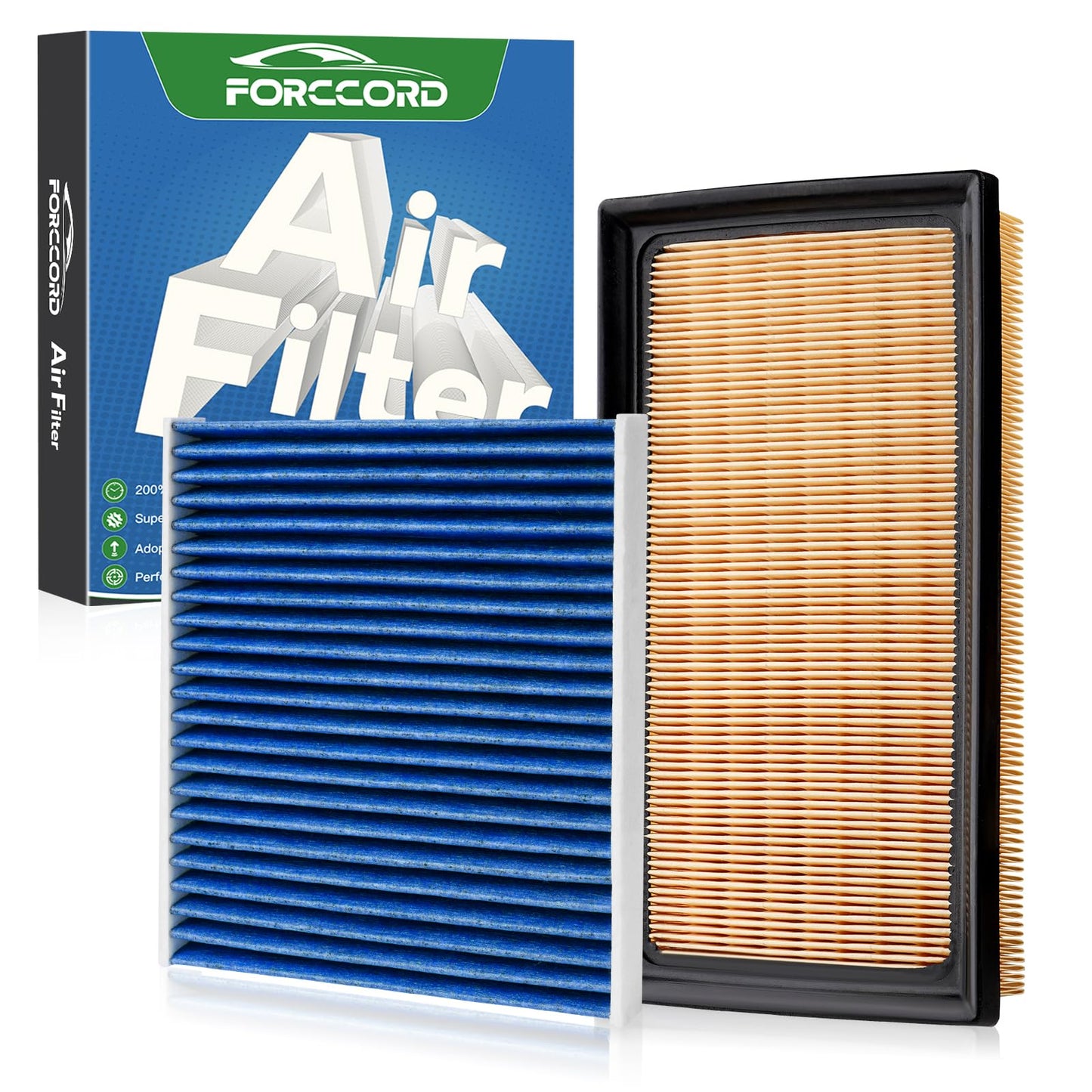 [2-Pack] Cabin & Engine Air Filter Fit for Toyota RAV4 Hybrid (2019-2025), Camry Hybrid (2018-2026), Highlander Hybrid (2020-2025), Sienna Venza (2021-2025), RAV4 Prime (2021-2024) #CF12157 CA12289
