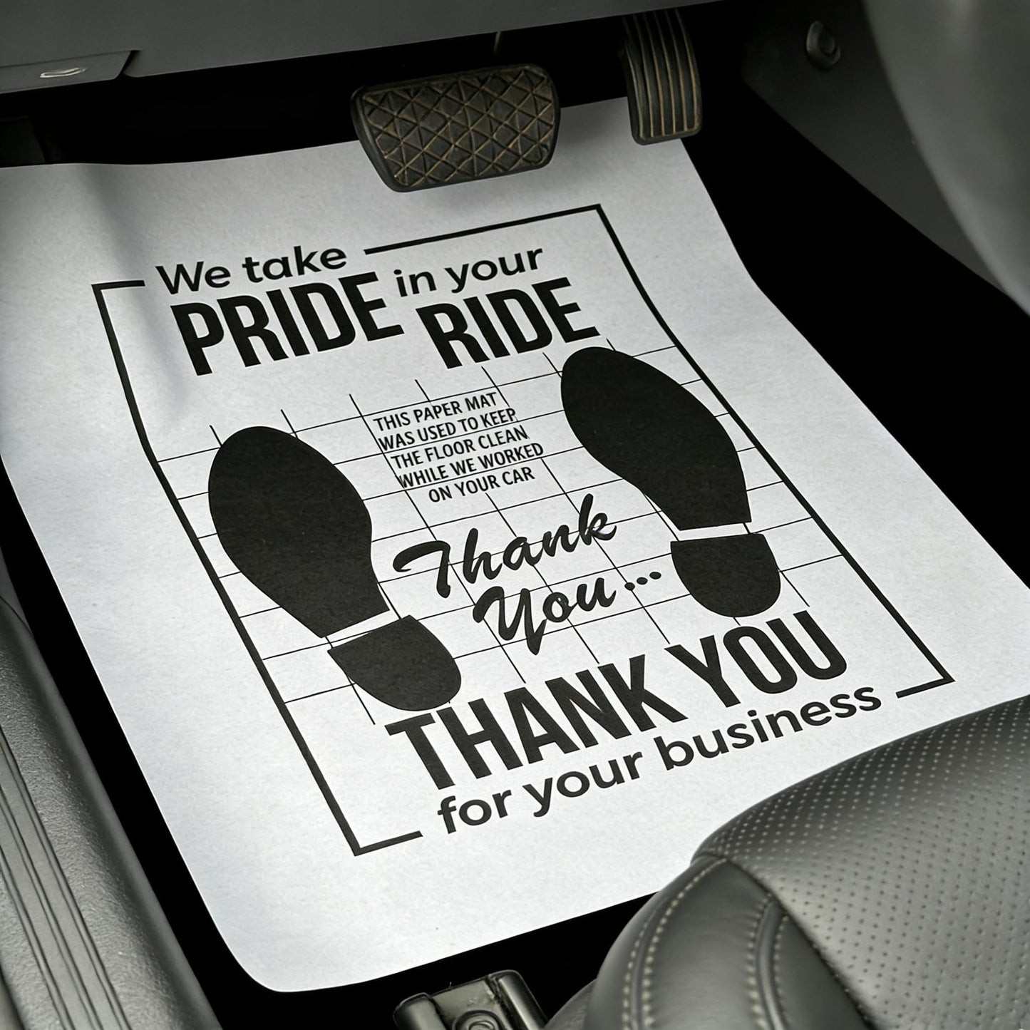 White Car Paper Floor Mats : 50 Pcs Disposable Floor Cars Auto Vehicles Automotive Mat Covers Protector Detailing Detail Wash 16x20inch
