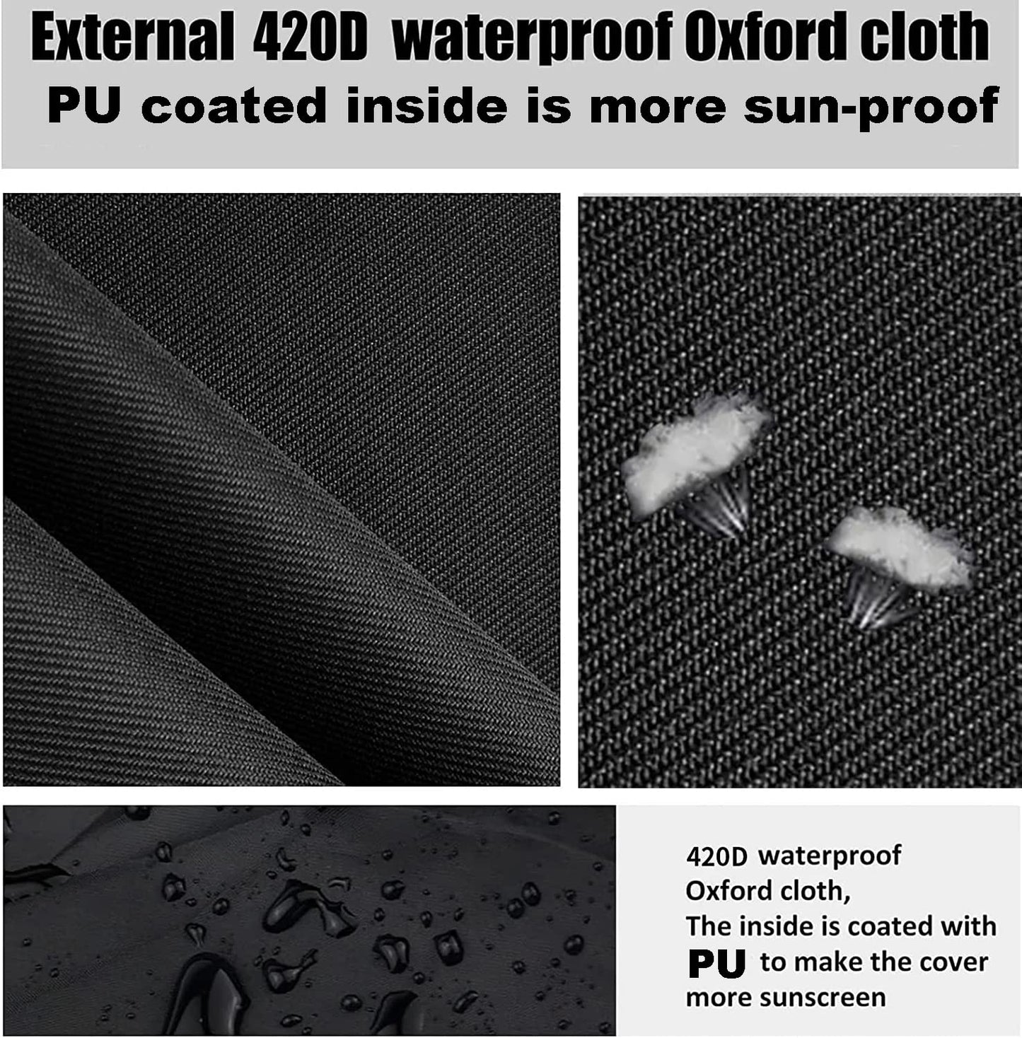 Tire Covers for Storage Large Tire Storage Bags Waterproof for Outdoor Indoor (Holding 4 Tires Up, Diameter 33")