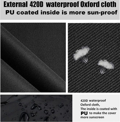 Tire Covers for Storage Large Tire Storage Bags Waterproof for Outdoor Indoor (Holding 4 Tires Up, Diameter 33")