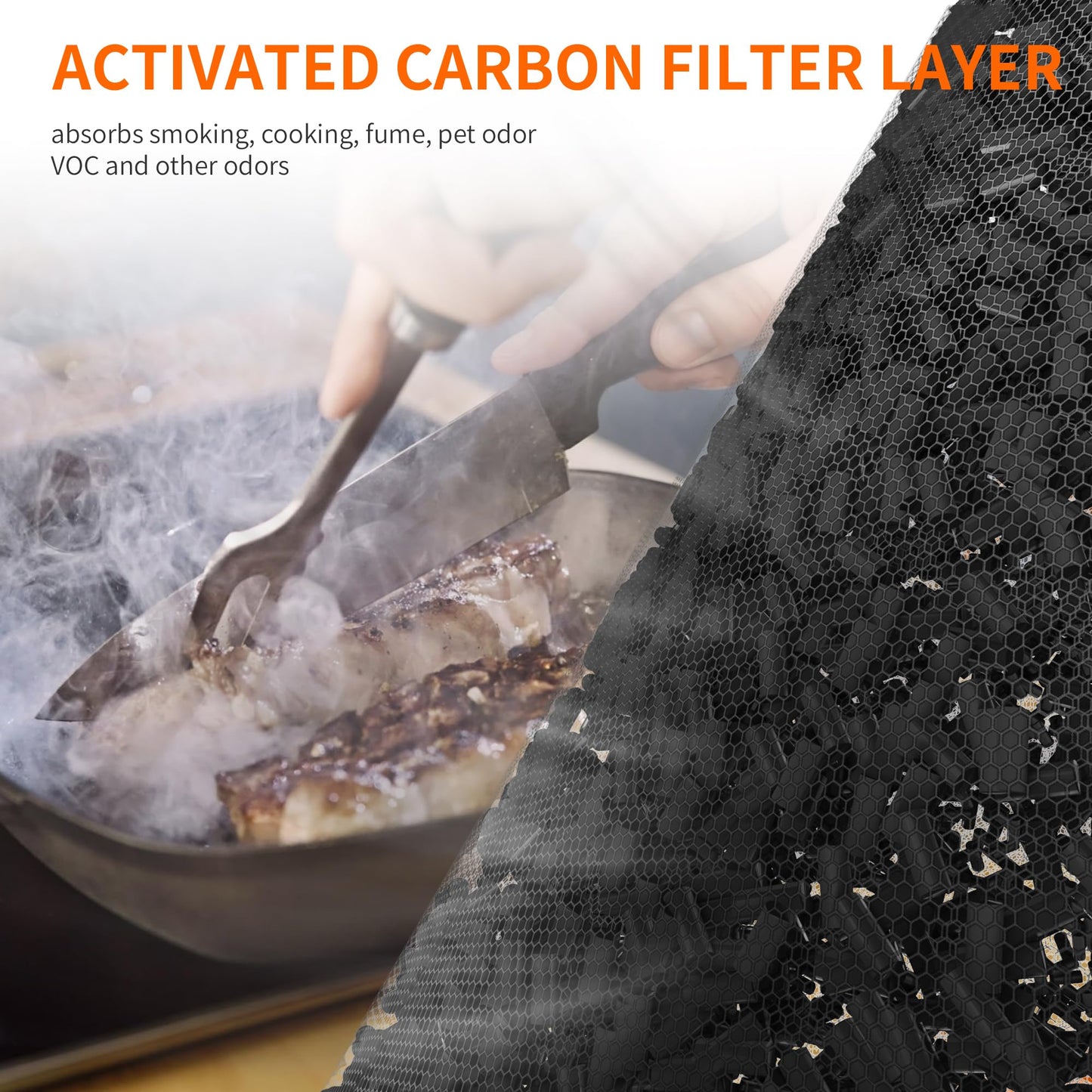 AIRROMI A2001 HEPA Air Purifier Replacement Filter: Original 3-in-1 Filter, Removes 99.97% of 0.3 Micron Particles, Yellow Activated Carbon Filter - Pets & Allergen Specific -1 Pack
