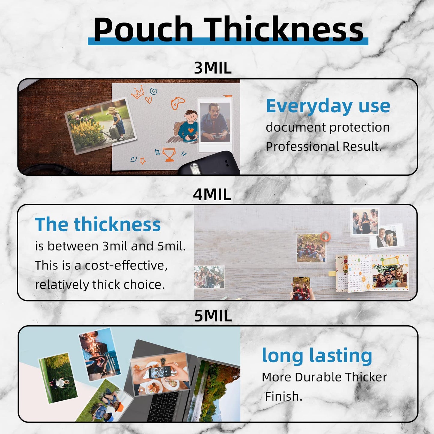 Uinkit Laminating Sheets 11.5x17.5inches for Sealed 11x17inches Tabloid Size Photo Documents, Glossy Clear Laminating Pouches Laminator Sheets Rounded Corner 30 Pack