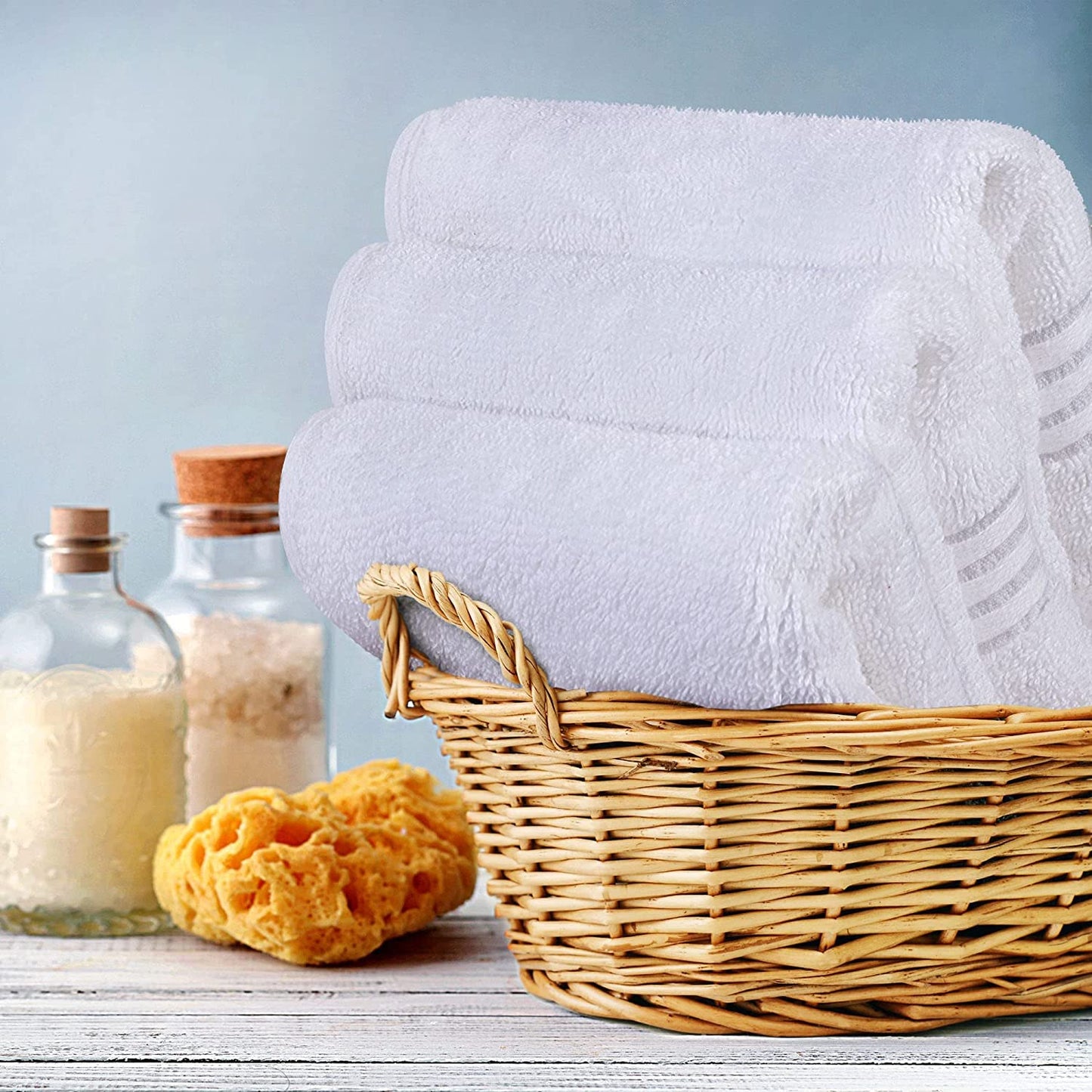 Utopia Towels 12 Pack Premium Wash Cloths Set, 12 by 12 Inches, 100% Cotton Ring Spun, Highly Absorbent and Soft Feel Washcloths for Bathroom, Spa, Gym, and Face, White