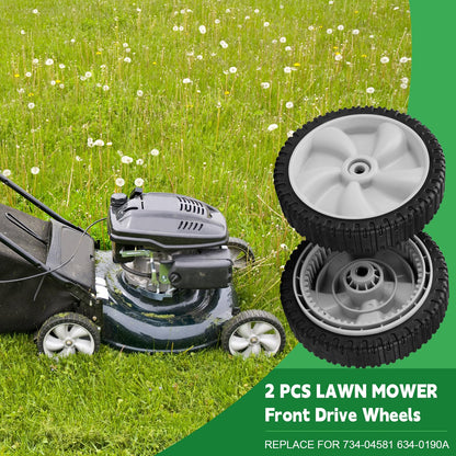 734-04581 634-0190A Front Drive Wheels Fit for MTD, Yard Man, Crafts man, Huskee, Yard Machines Self Propelled Walk-Behind Lawn mower （2 Pack）