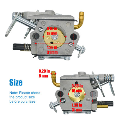 Carburetor Replacement for McCulloch Chainsaw 3200 3205 3210 32cc 35cc 38cc Engine CS6MHO35UB24RA 9287-310001 Carb Kit with Air Filter Fuel Filter Spark Plug