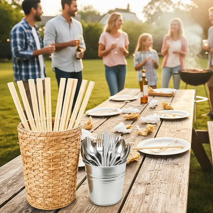 Hiceeden 360 Pairs Disposable Bamboo Chopsticks, Individually Wrapped Chopstick Bulk for Take-Out Orders, Restaurants, Picnics, Clear Sleeve Film