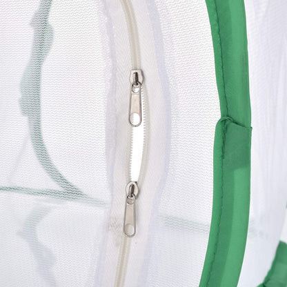 2 Pack Collapsible Caterpillar Habitat, Monarch Butterfly Cage Habitat with 5 Mesh Panels for Airflow Pop Up Butterfly Kit, 30x30x30CM