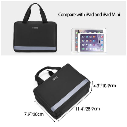 Trunab Small First Aid Kit Bag Empty Portable Emergency Kits Trauma Bag, Ideal for Car, Home, Camping and Hiking, Black, Bag Only