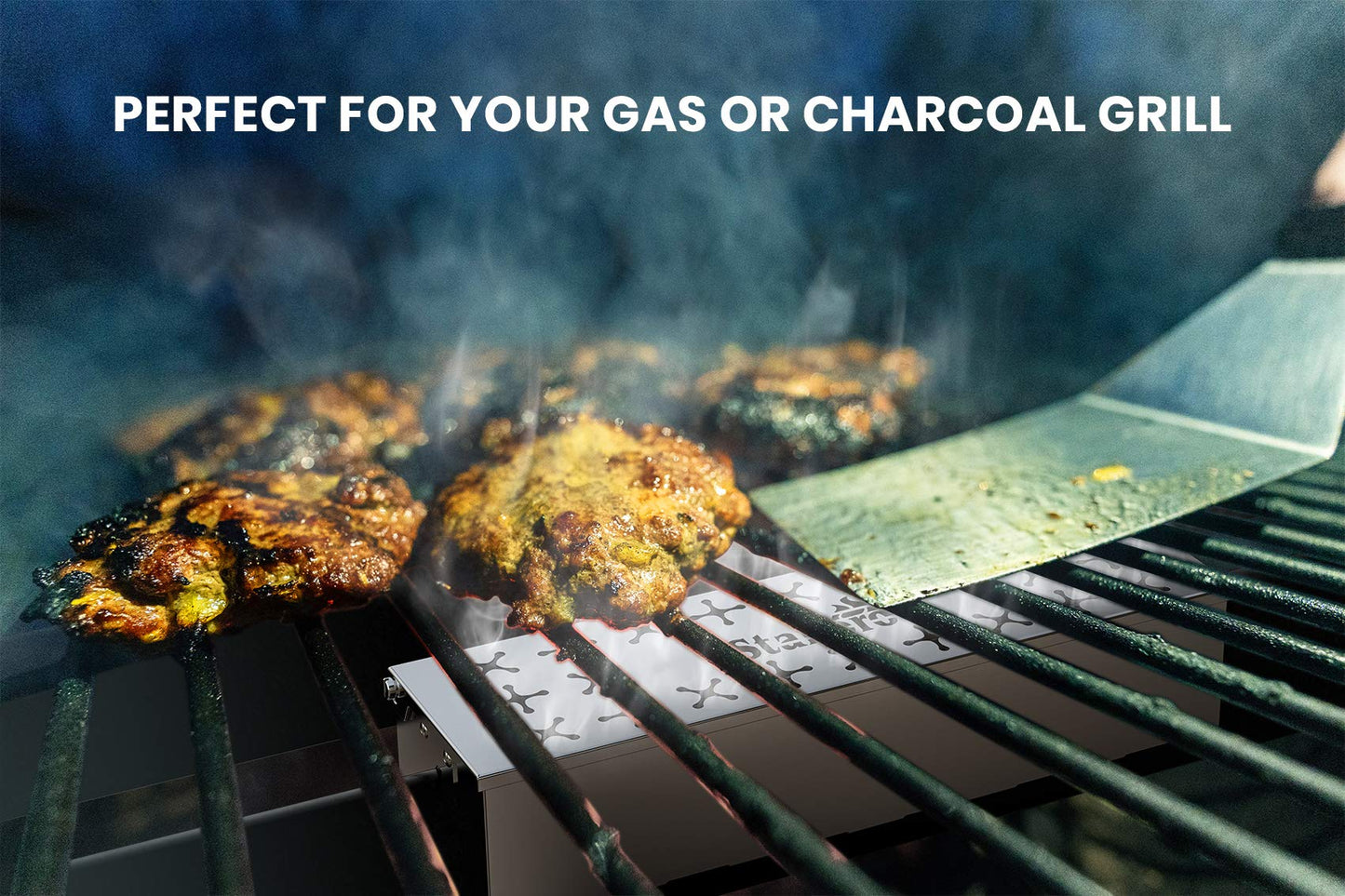Stanbroil Stainless Steel Smoker Box, Wood Chip Smoker Box with Unique W-Shape Design on Bottom for Gas and Charcoal Grill