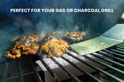 Stanbroil Stainless Steel Smoker Box, Wood Chip Smoker Box with Unique W-Shape Design on Bottom for Gas and Charcoal Grill