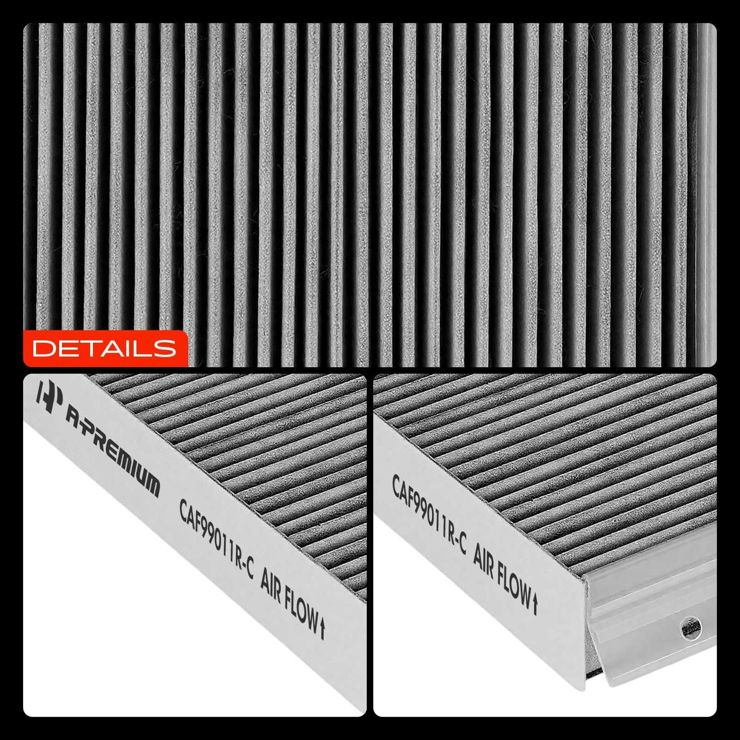 A-Premium Cabin Air Filter with Activated Carbon for Mercedes-Benz B250, B250e, CLA250, CLA35/CLA45 AMG, GLA250, GLB250, GLB35 AMG & Infiniti QX30