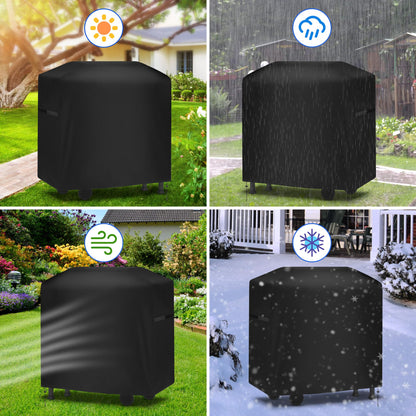Yimomoyi 46 Inch Barbecue Covers, BBQ Covers Waterproof Heavy Duty Large, Barbeque Cover Waterproof Outdoor 420D Oxford Fabric, Windproof, Rip-Proof & Uv Protection, 117x66x117cm (117x66x117cm)