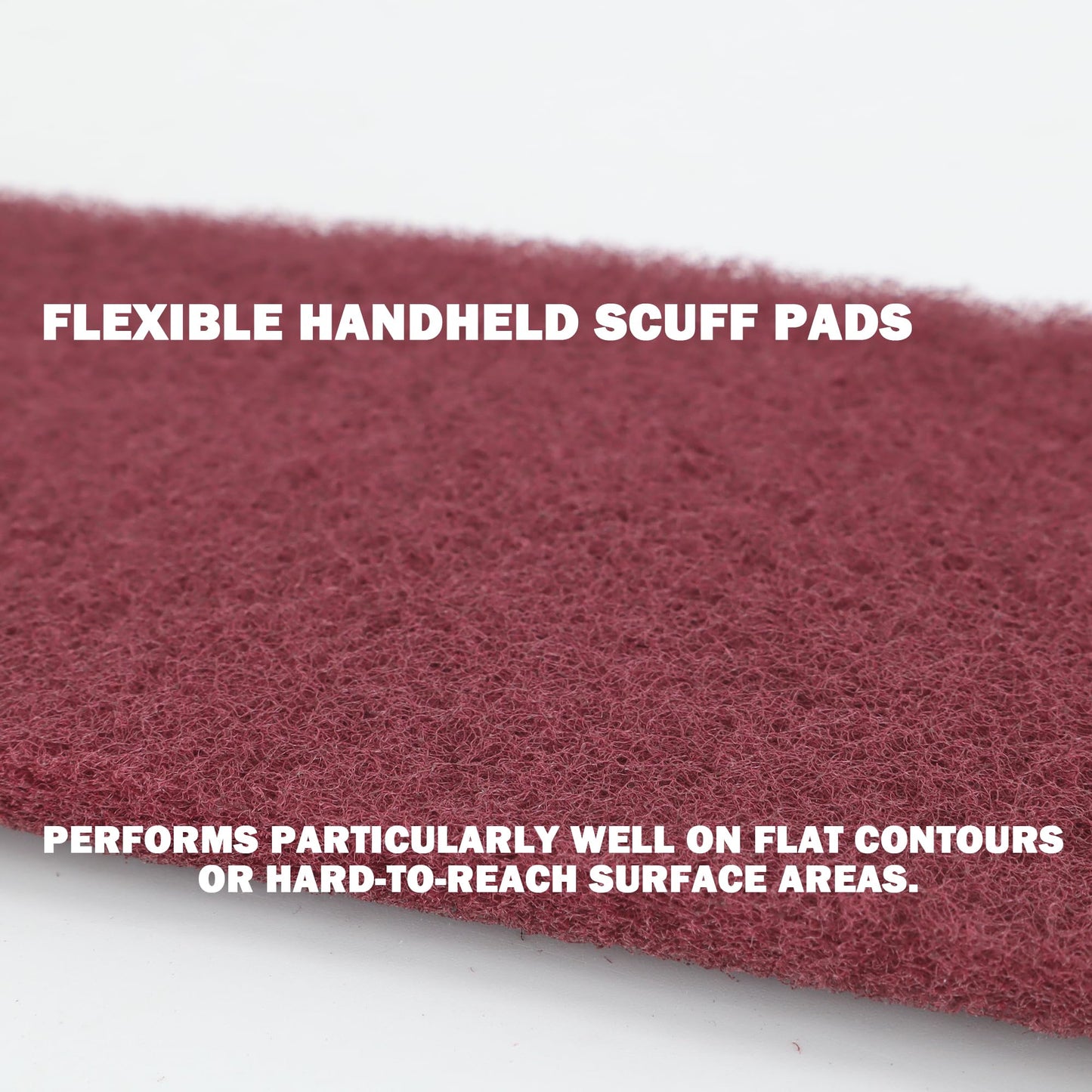 QZATTCAEN Maroon General Purpose Scuff Pads, Scuffing, Scouring Pad, Sanding, Paint Primer Prep Scratch - Surface Preparation Pad Car Auto Body Woodworking 7447-Premium, 5 Inches*15 Feet