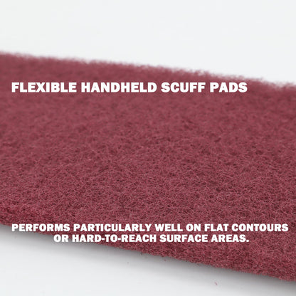 QZATTCAEN Maroon General Purpose Scuff Pads, Scuffing, Scouring Pad, Sanding, Paint Primer Prep Scratch - Surface Preparation Pad Car Auto Body Woodworking 7447-Premium, 5 Inches*15 Feet