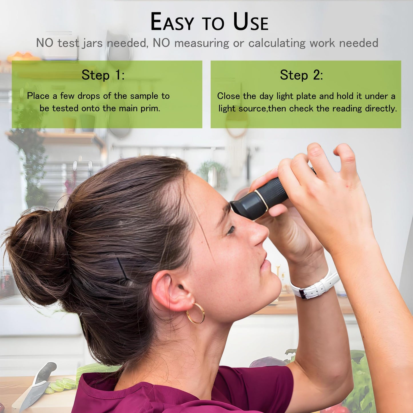 0-90% Brix Meter Refractometer,V-Resourcing Portable Hand Held Sugar Content Measurement for Sugar, Food, Fruit, Beverages Honey