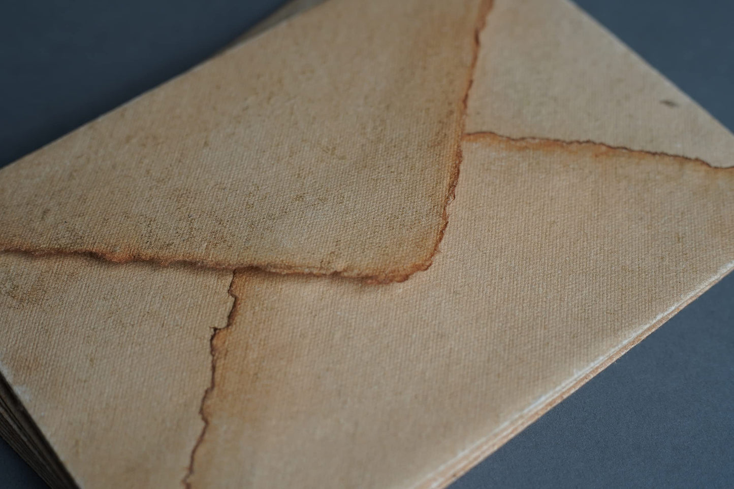 Wanderings Handmade Antiqued Envelope with Deckle Edge - 5.25x7.25/13.3x18.4 cm - Package of 25 Vintage Envelopes for Writers Invitations Wedding Stationary - Cold Press Thick 150 GSM Recycled Paper