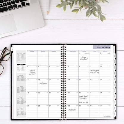 AT-A-GLANCE 2026 Planner, Monthly, 8" x 11.75", Large, Hardcover, DayMinder, Black (G470H0026)