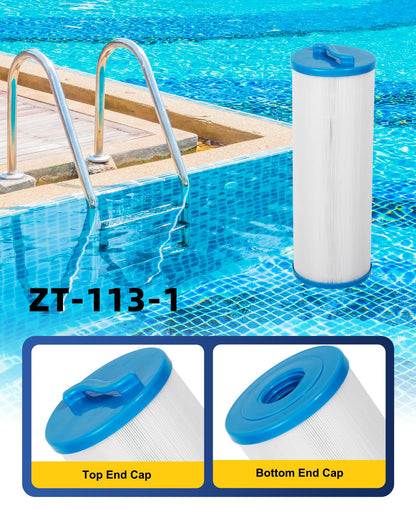 ZOTEE Spa & Pool Filter Cartridge Replacement for Filbur FC-0172,Waterway 817-4050, 4CH-949, Teleweir 50, PWW50L, 50 Sq.Ft Hot Tub Filter, 1 Pack