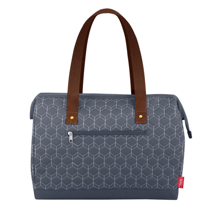THERMOS 24 Can Duffle Cooler, Geo Quilted Navy