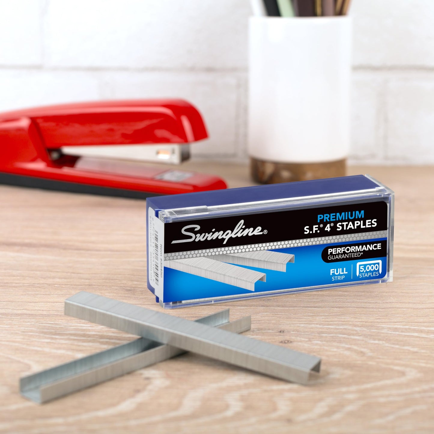 Swingline Staples, 5 Pack, S.F. 4, Premium, 1/4" Length, 210/Strip, 5000/Box (35481)