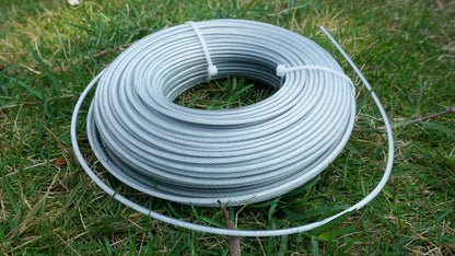 Akuoly Grass Strimmer Line Nylon Steel String Trimmer Spool 3.0mm 40m Round String Trimmer Spool Replacement fil de Coupe Bordure Acier for Gardens and Lawns