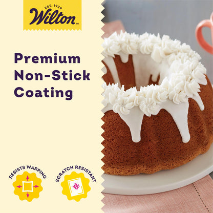 Wilton Perfect Results Premium Non-Stick 9.51-Inch Fluted Tube Pan