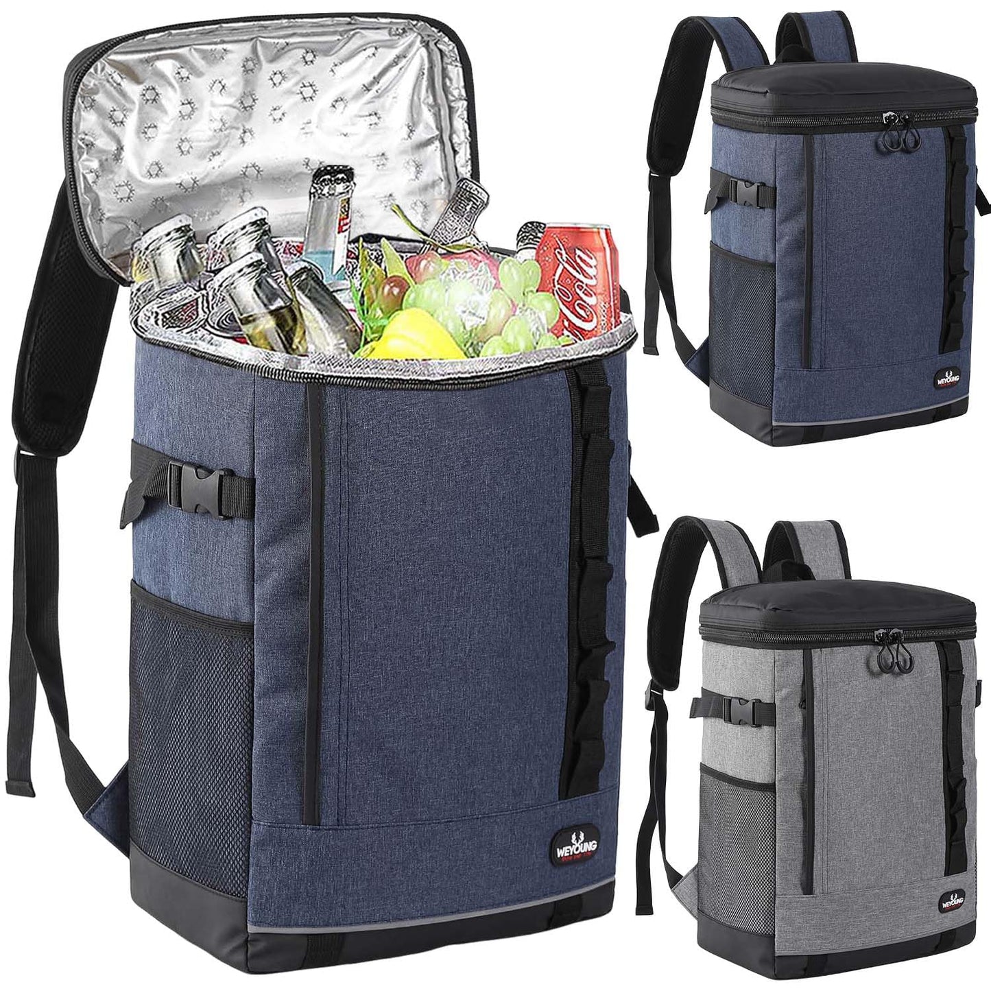 Bagtopia Camping Cooler Backpack Insulated Leakproof Backpack 30Cans, Travel Picnic Beach Lunch Cooler Bag for Men Women