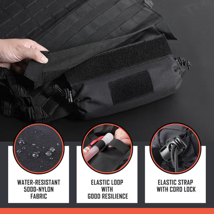 WYNEX Tactical First Aid Drop Dump Pouch, EMT Trauma Roll Up Drop Pouch EMT IFAK Sub Abdominal Carrying Bag with Hook-N-Loop