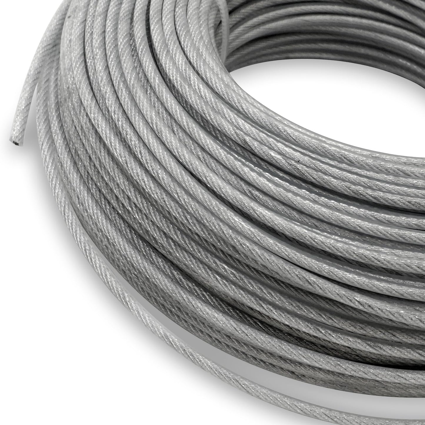 Akuoly Grass Strimmer Line Nylon Steel String Trimmer Spool 3.0mm 40m Round String Trimmer Spool Replacement fil de Coupe Bordure Acier for Gardens and Lawns