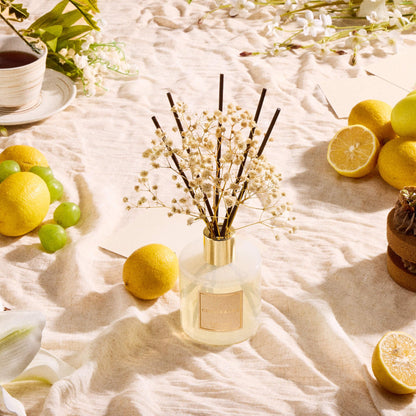 Cocorrína Reed Diffuser Set, 6.7 oz Clean Linen Scented Diffuser with Sticks Home Fragrance Essential Oil Reed Diffuser for Bathroom Shelf Decor Home Decor
