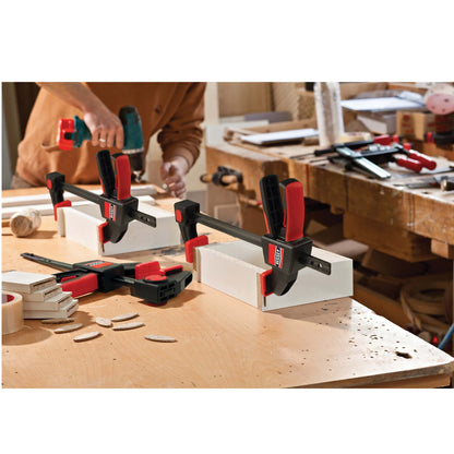 Bessey EHK Series - 300 lb Clamping Force - 06 in - EHKL06 Trigger Clamp Set - 3.125 in. Throat Depth - Wood Clamps, Tools, & Equipment for Woodworking, Carpentry, Home Improvement, DIY