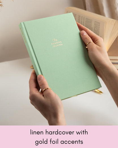 Reading Journal - 52 reviews. Review and Track Your Reading. Book Journal for Book Lovers & Readers. Green