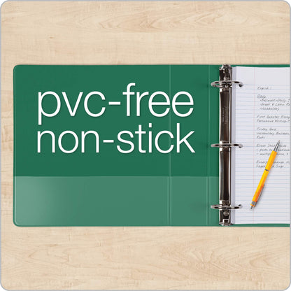 Cardinal 3 Ring Binders, 2 Inch Binder with Round Rings, Holds 475 Sheets, ClearVue Covers, Non-Stick, PVC-Free, Assorted Colors, 4 Pack (29310)