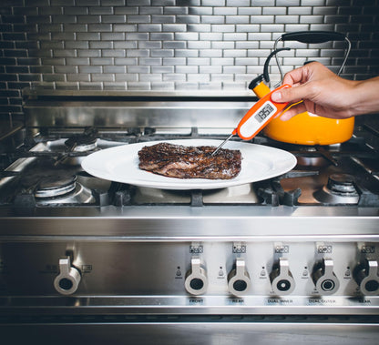 Lavatools Javelin® Ultra-Fast 2-Second Digital Instant Read Meat Thermometer for Cooking, 2.75" Probe, Compact Foldable Design, Large Display, Splash Resistant – Milk