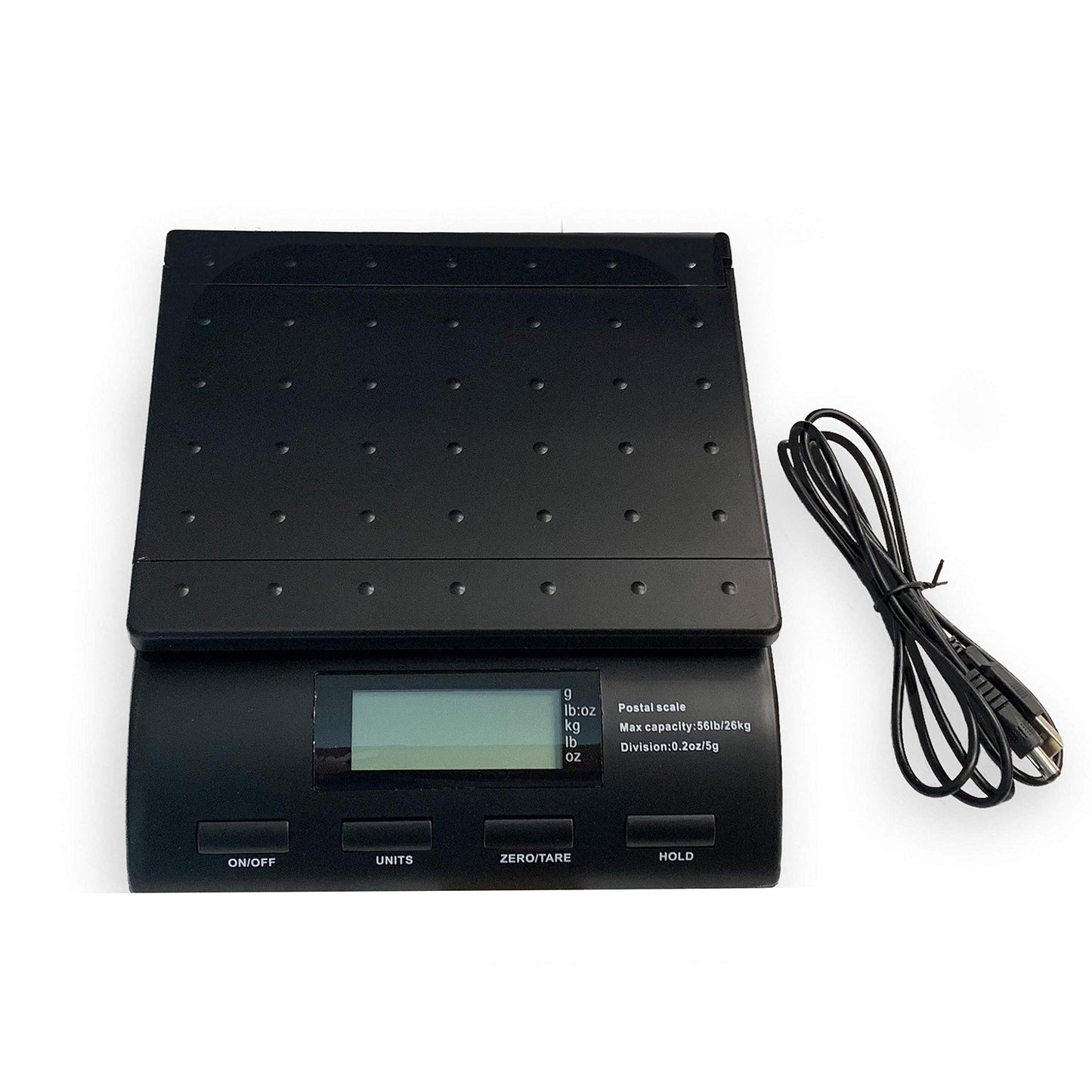 Digital 50 lb x 0.2 oz Postal Table Shipping Scale with Large Display, Envelope Stand & USB Power Cable