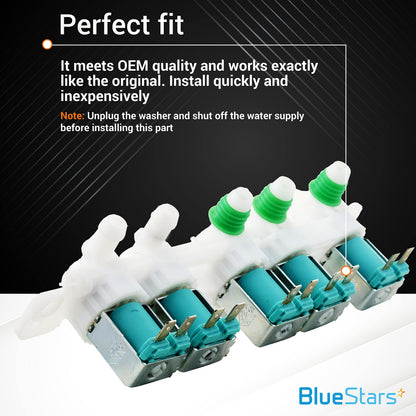 Ultra Durable DC97-15459G Washing Machine Inlet Valve Assembly Replacement Part by Blue Stars - Exact Fit for Samsung Washers - Replaces AP5623056 PS4220861 EAP4220861 3276197 ETC
