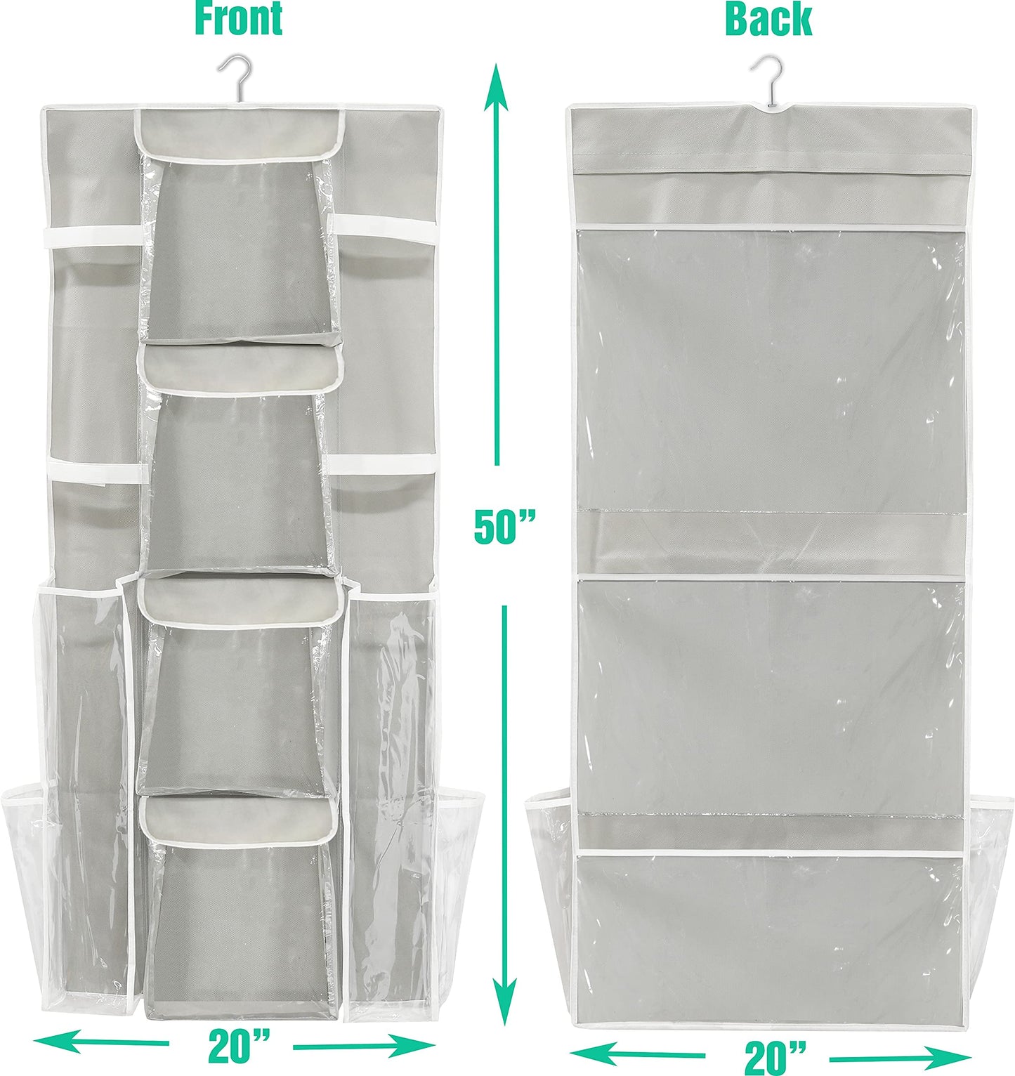 Simple Houseware Double-Sided Hanging Gift Bag & Wrap Organizer