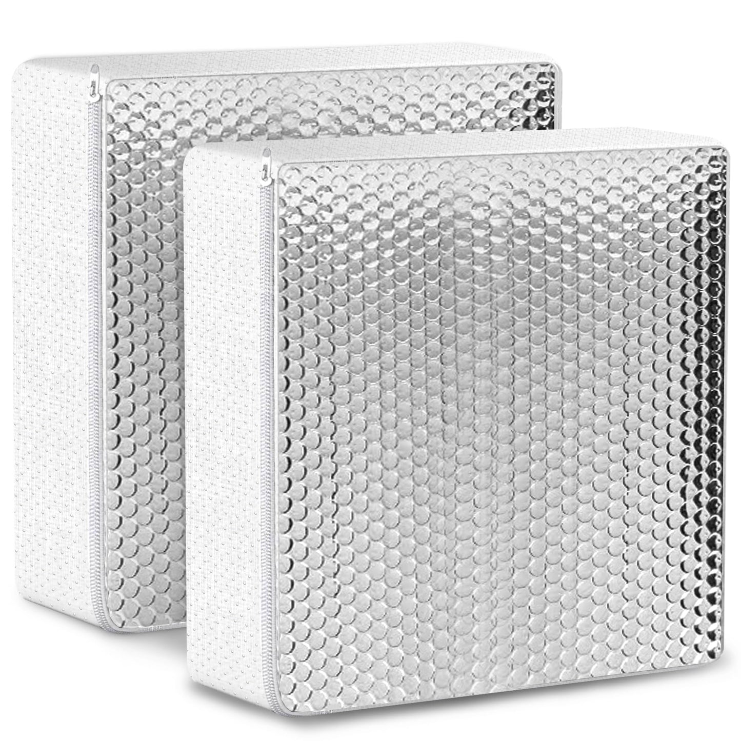 2 Pack RV Vent Insulator and Skylight Cover 14″x14″x3″ with UV Protection Layer Reduce Heat Transfer & Increase A/C Efficiency RV Accessories for Vent Inside Camper Trailer
