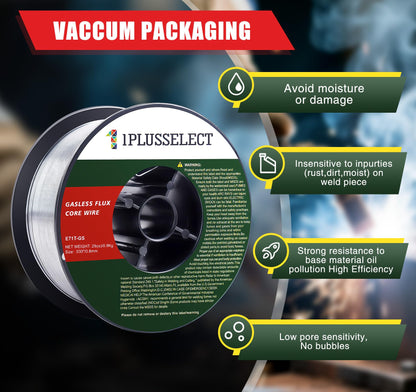 030 Flux core Welding Wire, E71T-GS Low Splatter Gasless Mild Carbon Steel Mig Welding Wire, 2-Pound Strong ABS Plastic Spool Welding Wire - 2pack